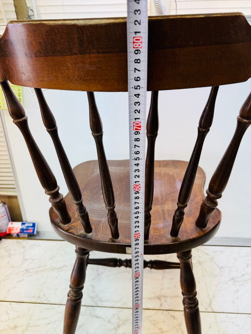 柏木工　ウィンザー　スピンドル　木製　ダイニングチェア　ビンテージ　昭和レトロ