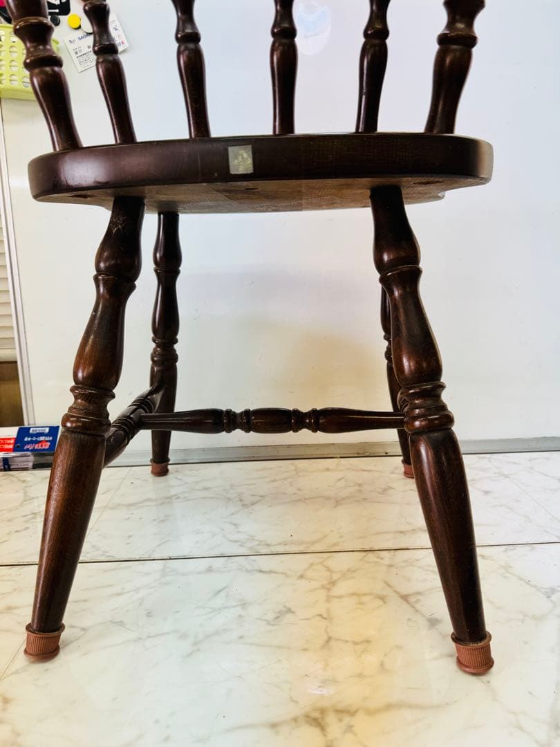 柏木工　ウィンザー　スピンドル　木製　ダイニングチェア　ビンテージ　昭和レトロ