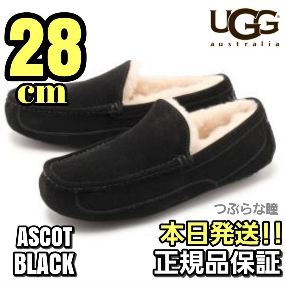 本日発送！！UGG ASCOT ブラック 28cm アスコット