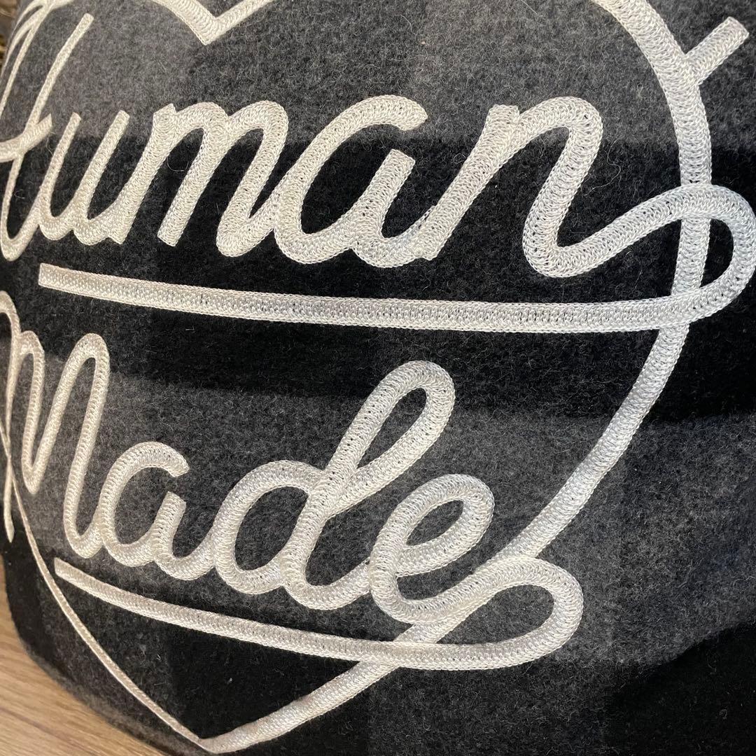 希少 極美品✤ ヒューマンメイド ウールクッション グレー ブラック