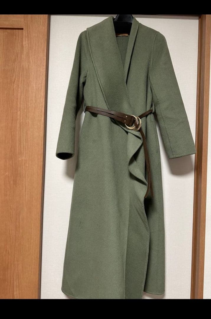 ミントグリーン ラップコート オーバーサイズ