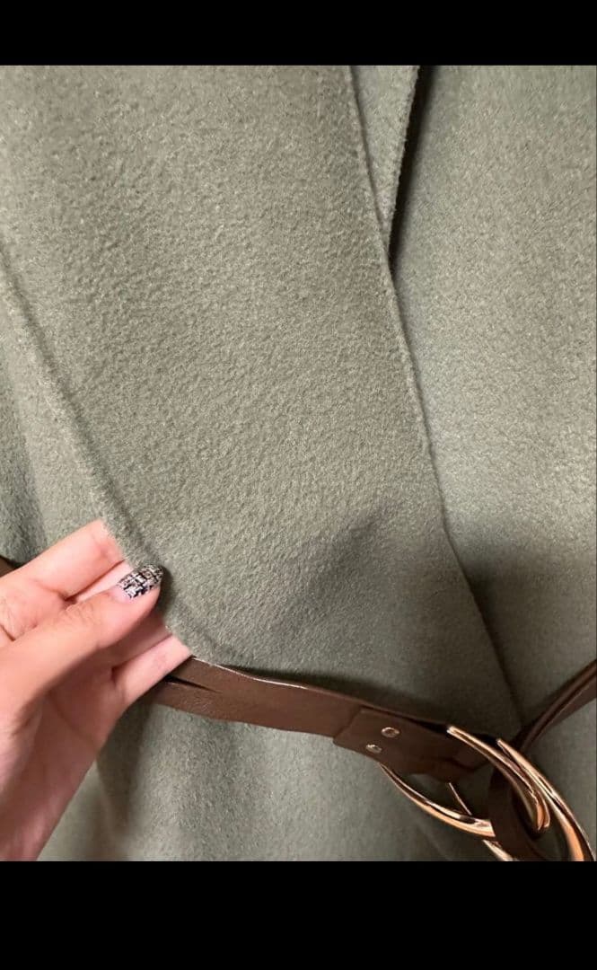 ミントグリーン ラップコート オーバーサイズ