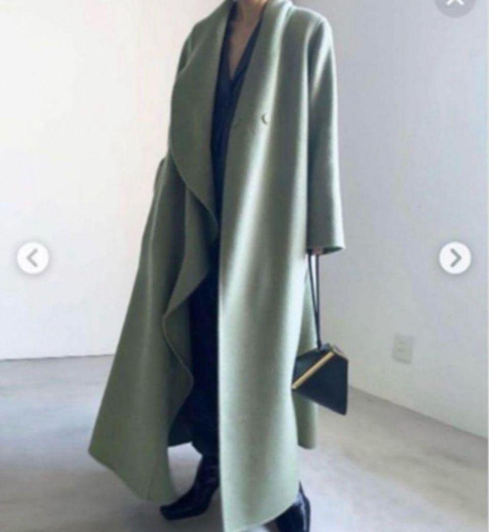 ミントグリーン ラップコート オーバーサイズ