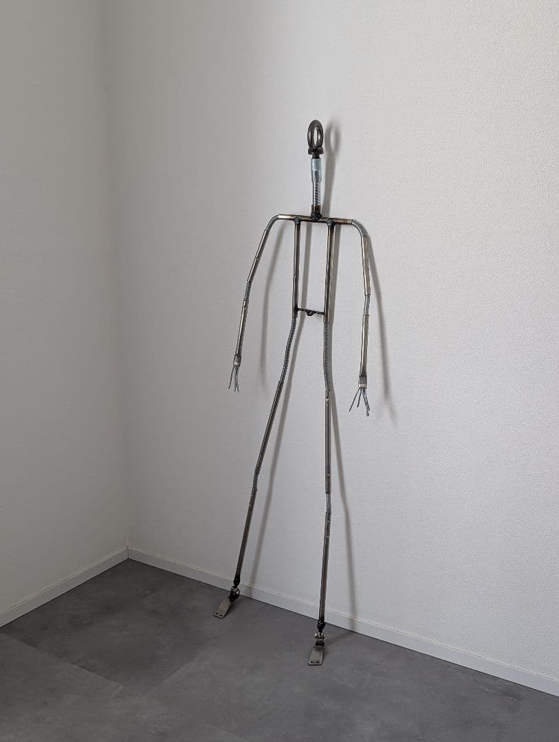 USED/インダストリアル 金属製骨格 オブジェ アート メタルスカルプチャー