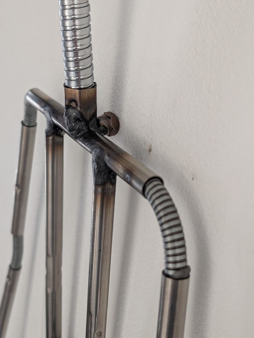 USED/インダストリアル 金属製骨格 オブジェ アート メタルスカルプチャー