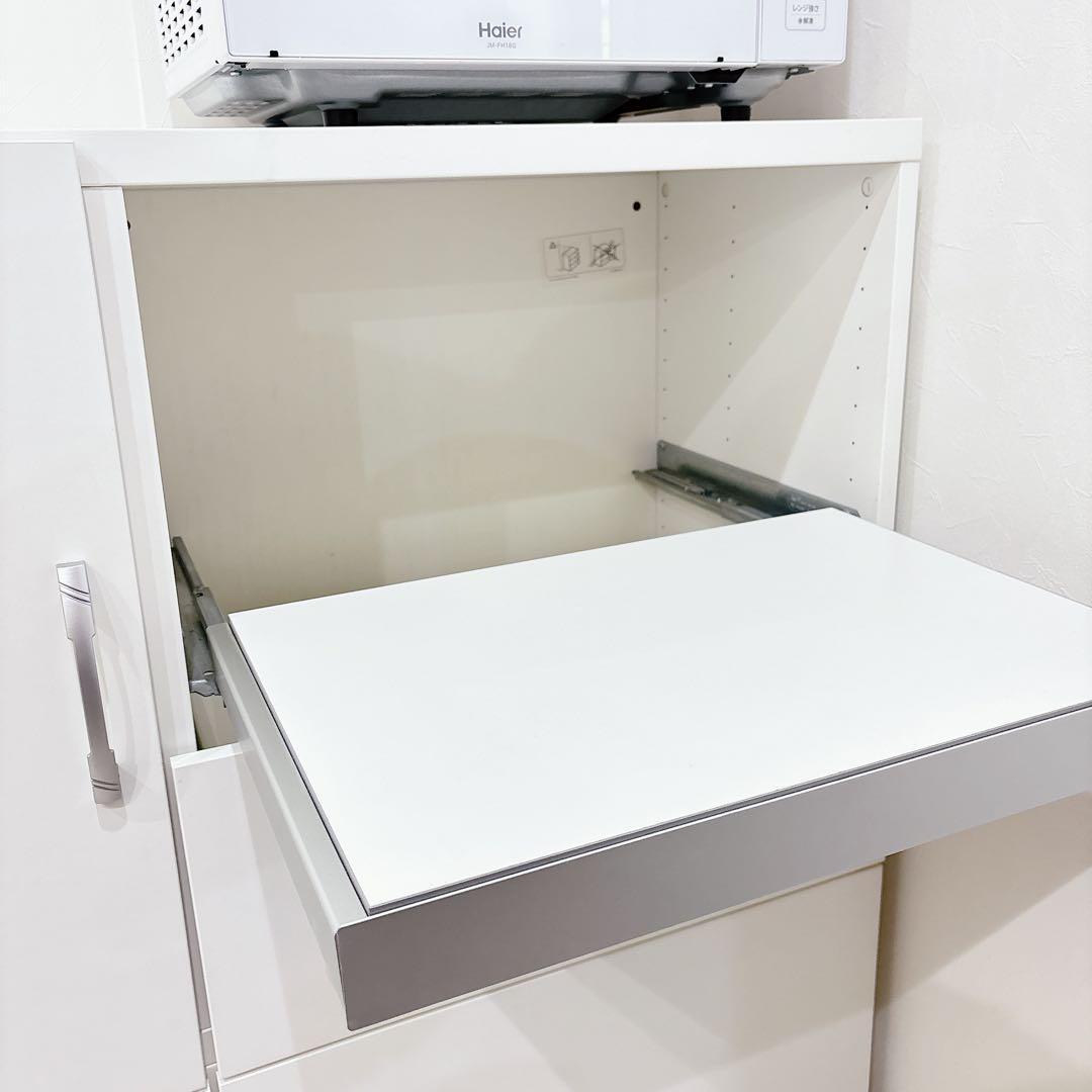 IKEA イケア ベストー 食器棚 ローボード カップボード 収納 引き出し 白