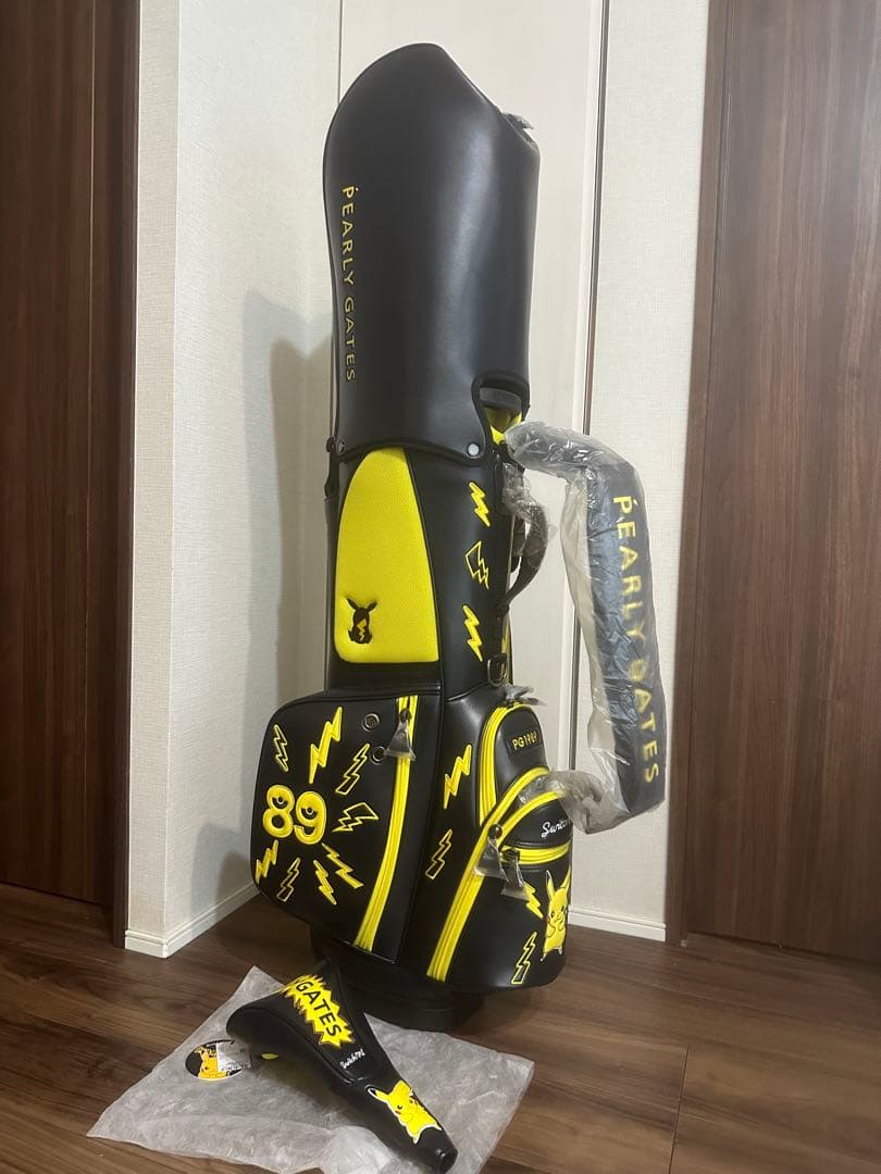 メ*♂様 PEARLY GATES ゴルフバッグ 89 黒/黄色