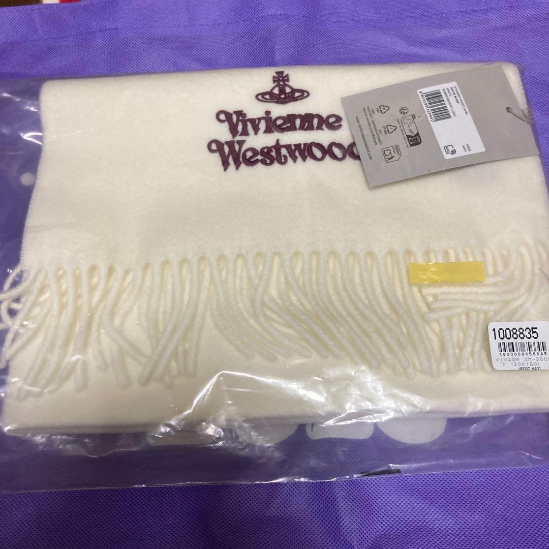 【週末セール】ヴィヴィアン　白 ホワイト マフラー