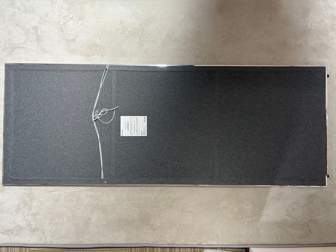 割れない鏡 姿見 軽量 フィルム キャスター付き シルバーフレーム 60×160