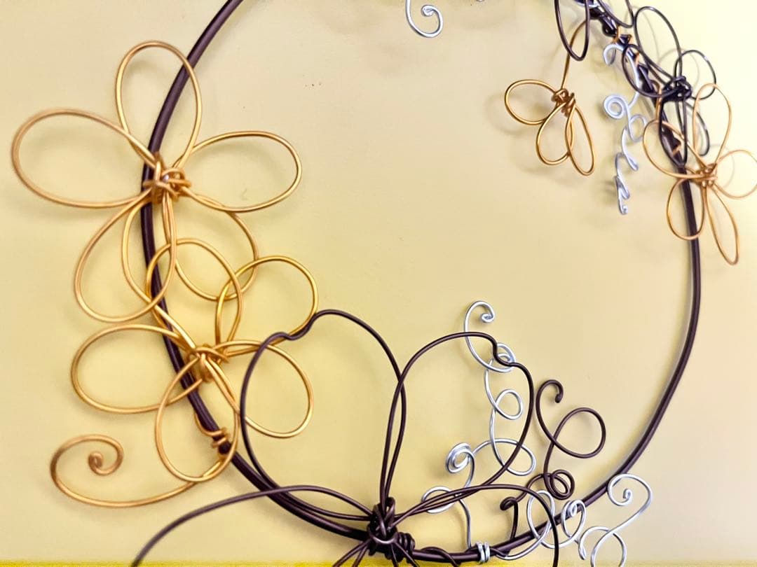 【専用】ハンドメイド＊ワイヤークラフト　フラワーリース