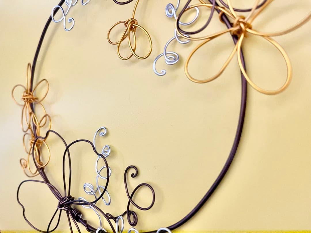 【専用】ハンドメイド＊ワイヤークラフト　フラワーリース