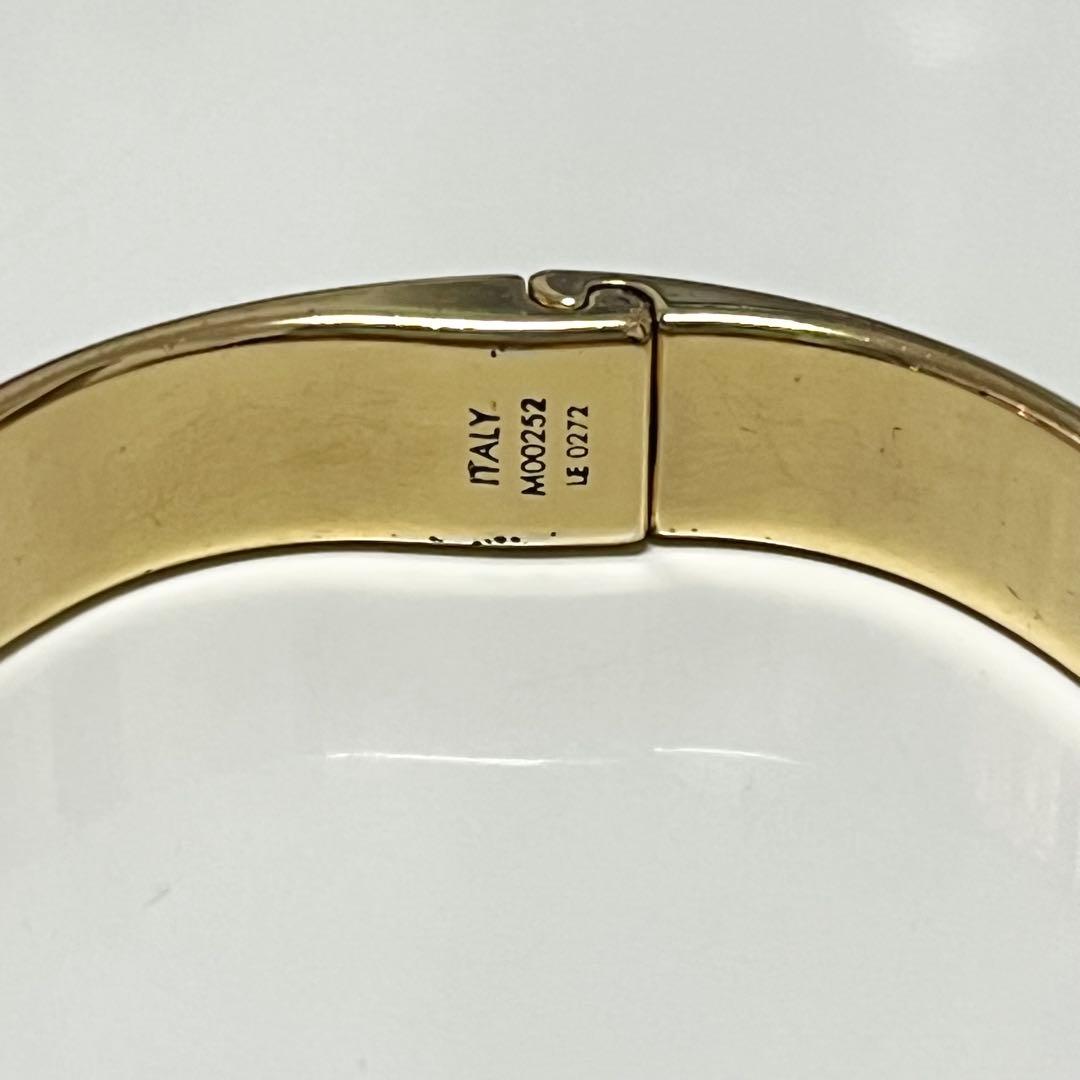ルイヴィトン Louis Vuitton ナノグラム PM バングル ゴールド