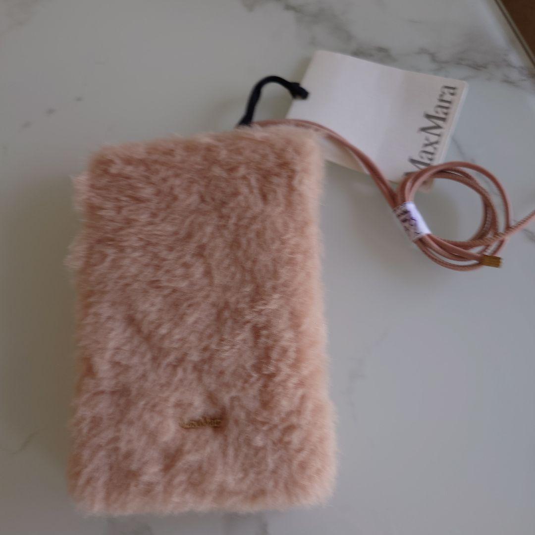 MaxMara▪︎新品▪︎テディベア ミトン &スマホポーチ▪︎ベージュピンク