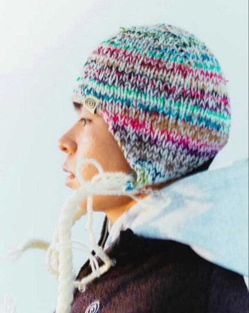 帽子 SOL soonerorlaterHAND-KNITTED FLIGHT CAP