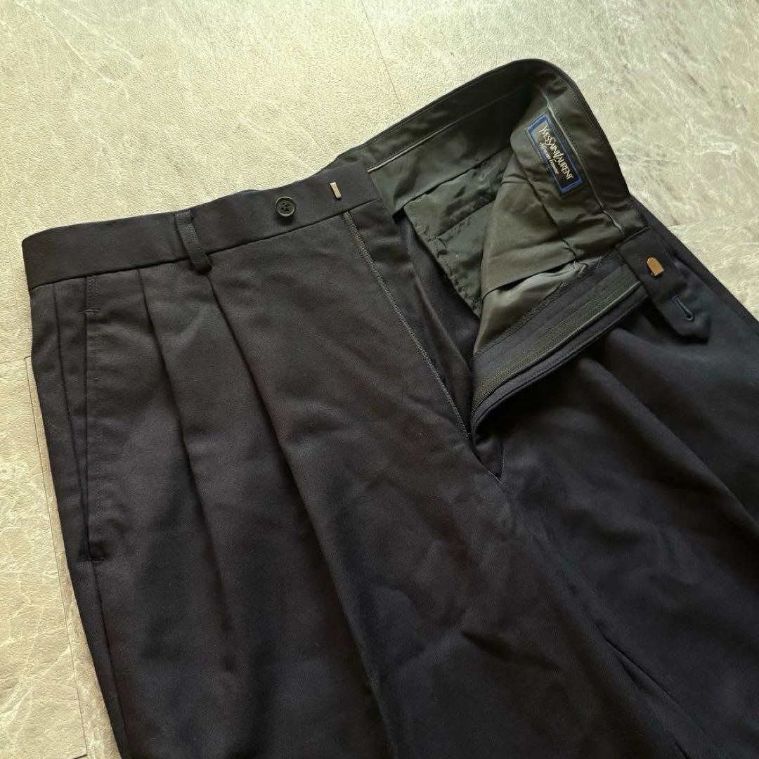 パンツ Yves Saint Laurent wool two-pleat pants