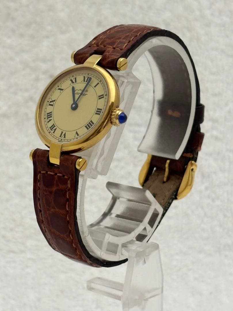 【美品】カルティエ マストヴァンドーム SM クォーツ【590004】【稼働品】