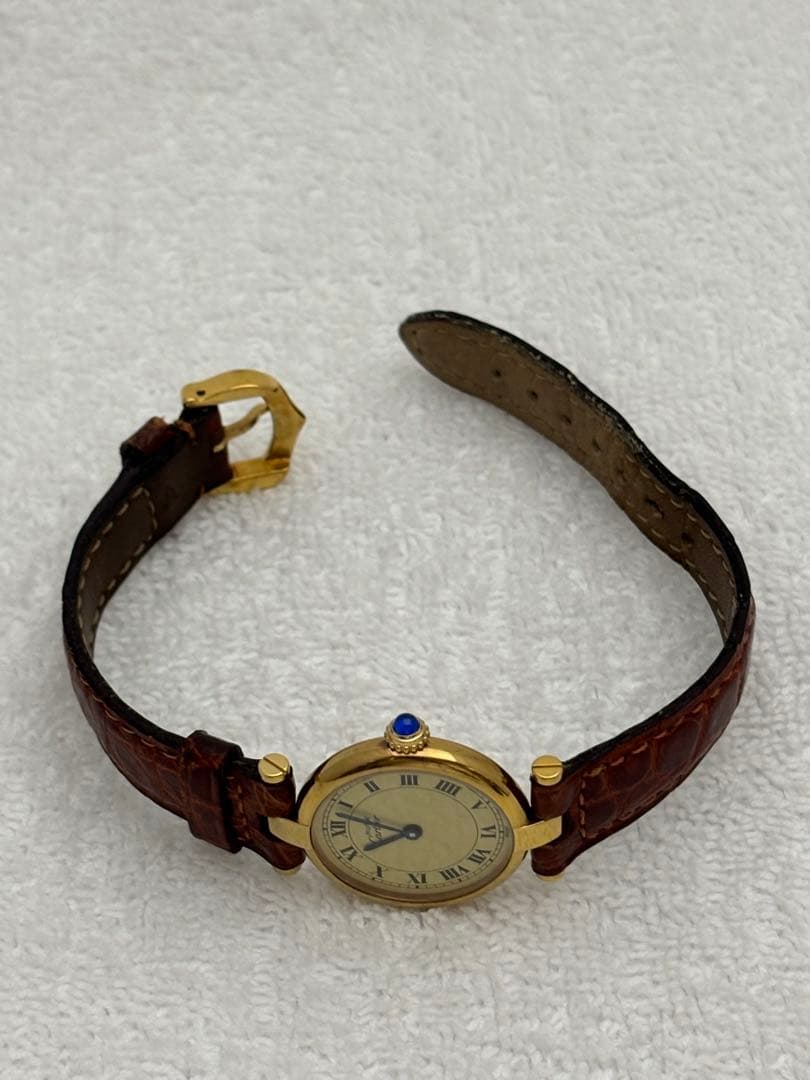 【美品】カルティエ マストヴァンドーム SM クォーツ【590004】【稼働品】