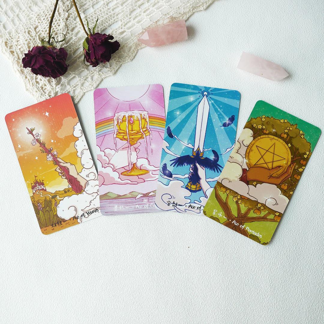 【正規品タロットカード】豪華箔押し仕様✨童話や物語を描いた絵本のようなデッキ