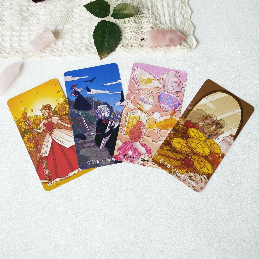 【正規品タロットカード】豪華箔押し仕様✨童話や物語を描いた絵本のようなデッキ