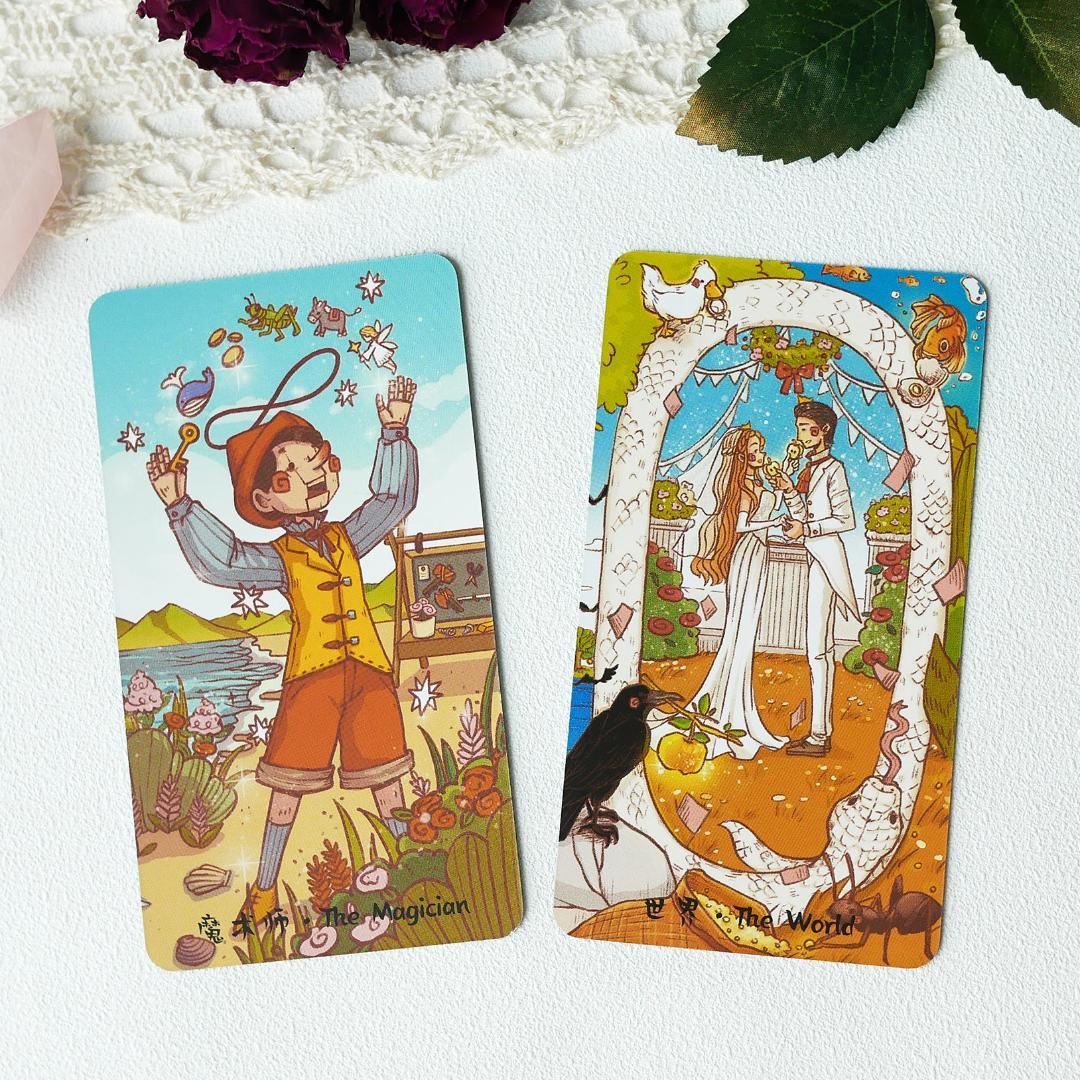 【正規品タロットカード】豪華箔押し仕様✨童話や物語を描いた絵本のようなデッキ