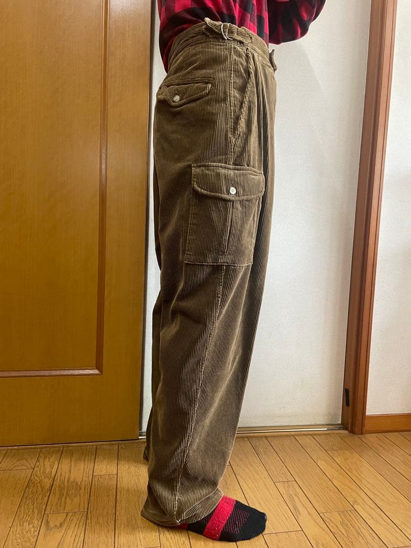 90s polo ralph lauren コーデュロイ.カーゴパンツ　USA製