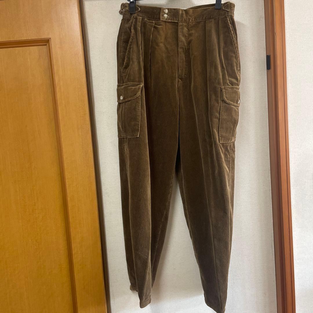 90s polo ralph lauren コーデュロイ.カーゴパンツ　USA製