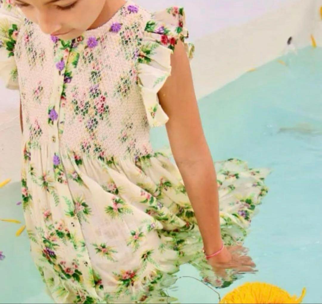 値下げ　新品未使用　Bonjour diary ノースリーブワンピース 4Y