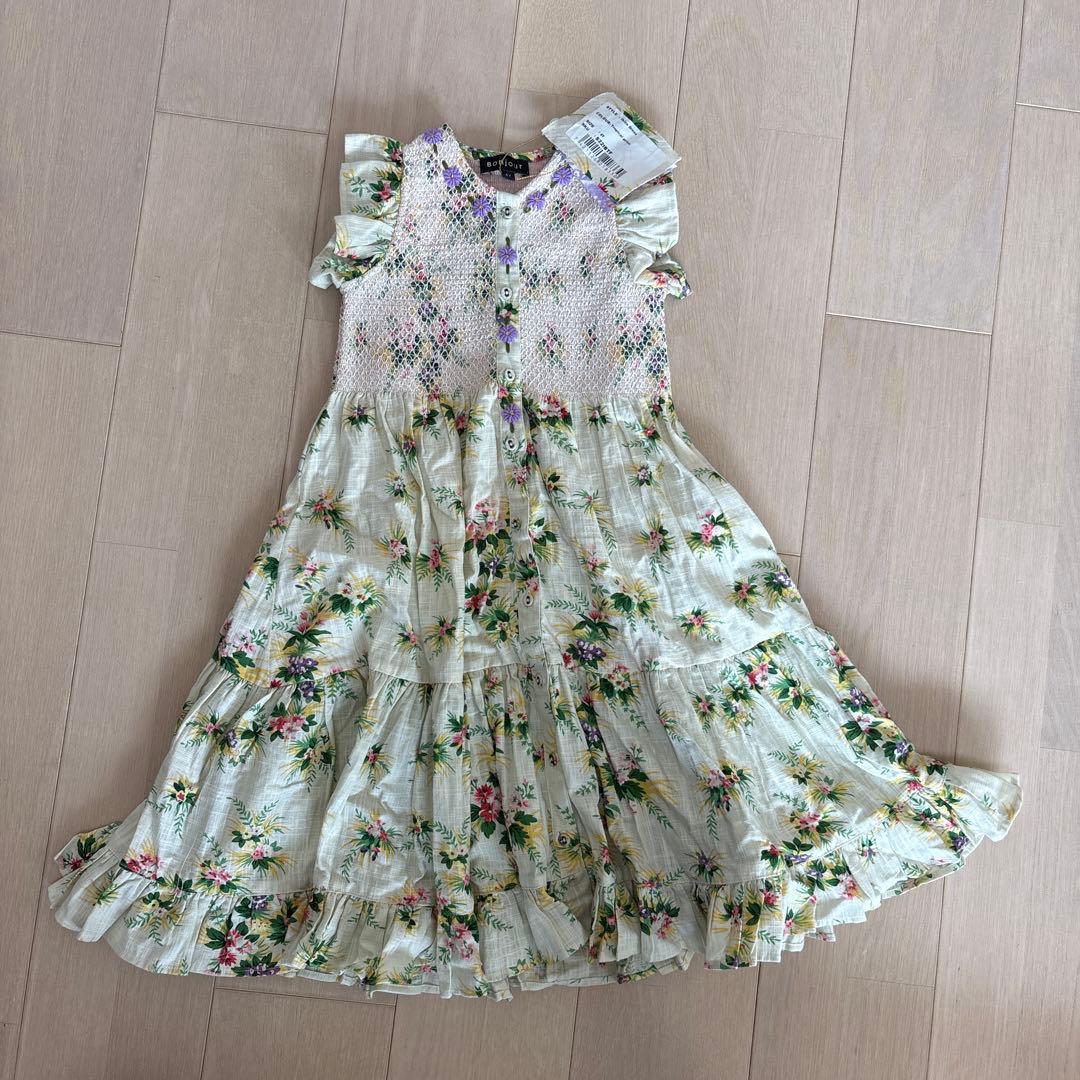 値下げ　新品未使用　Bonjour diary ノースリーブワンピース 4Y