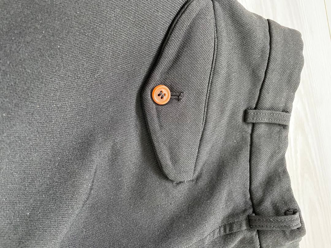 COMME des GARCONS コムデギャルソン ショーツ　ポリ縮絨　黒