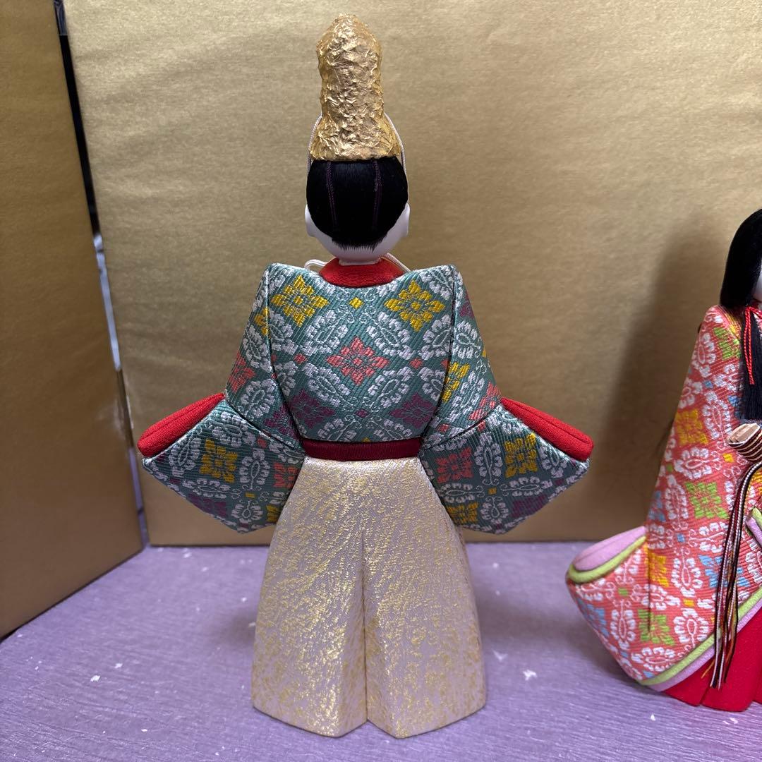 ひな人形　木目込み　立ち雛　鈴木賢一　親王飾り