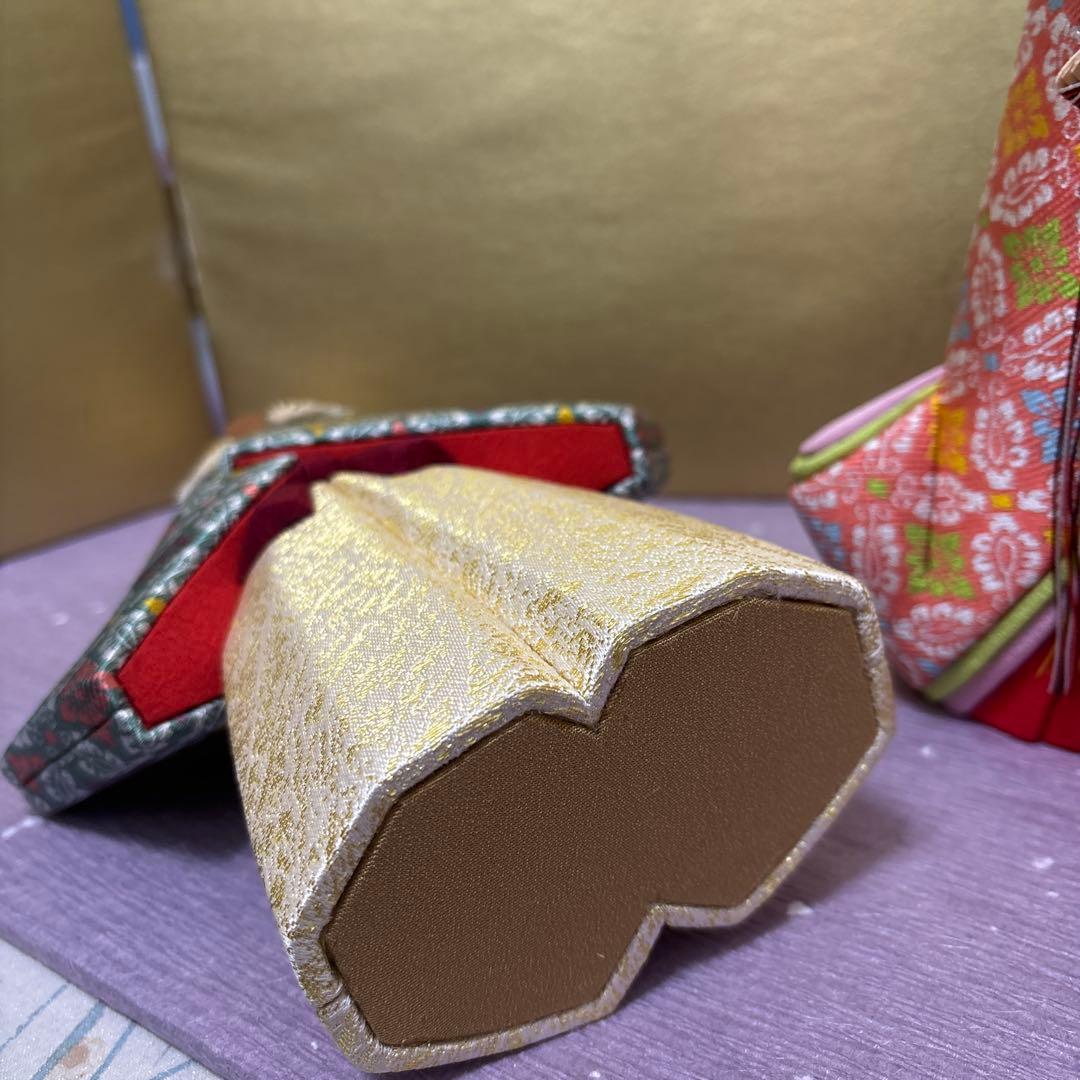 ひな人形　木目込み　立ち雛　鈴木賢一　親王飾り