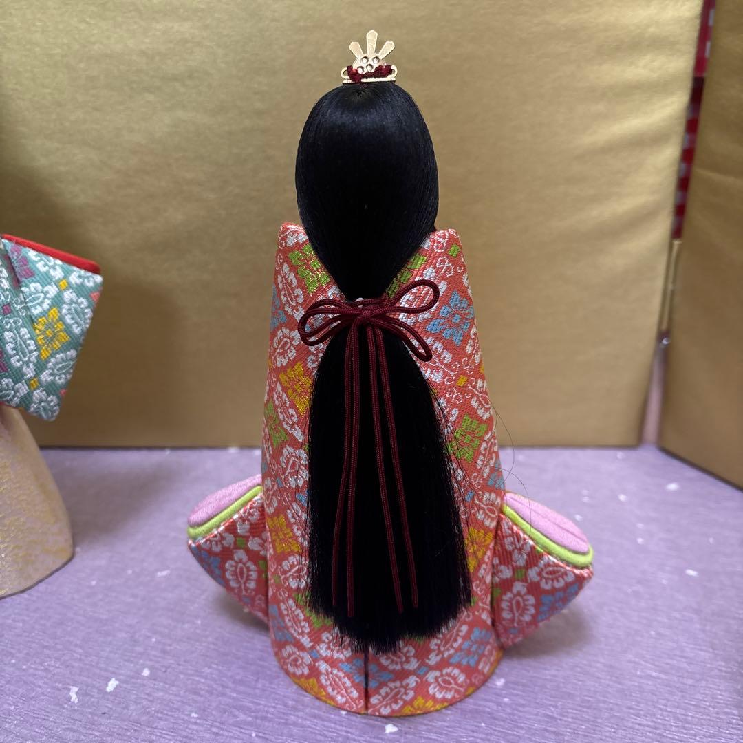 ひな人形　木目込み　立ち雛　鈴木賢一　親王飾り