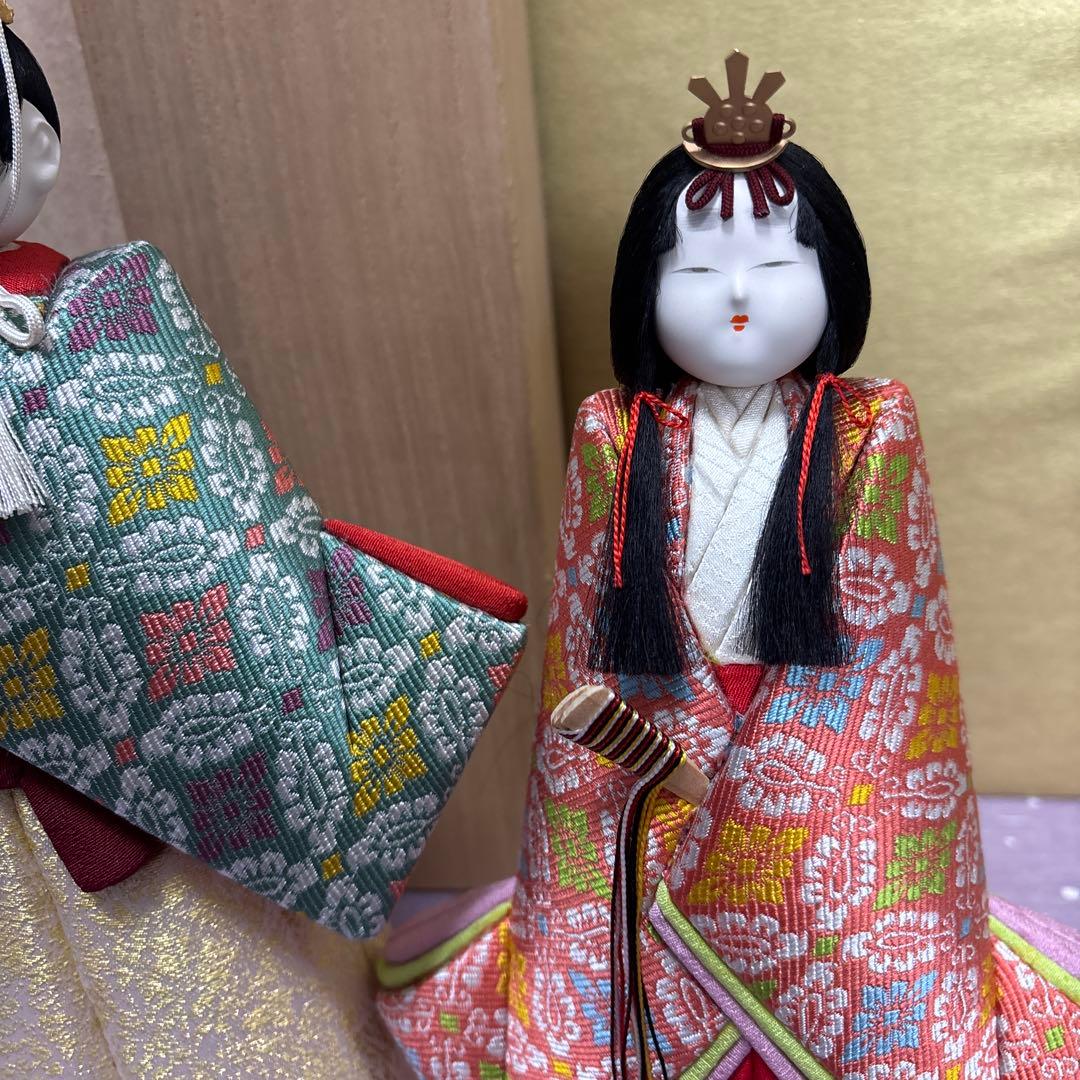 ひな人形　木目込み　立ち雛　鈴木賢一　親王飾り