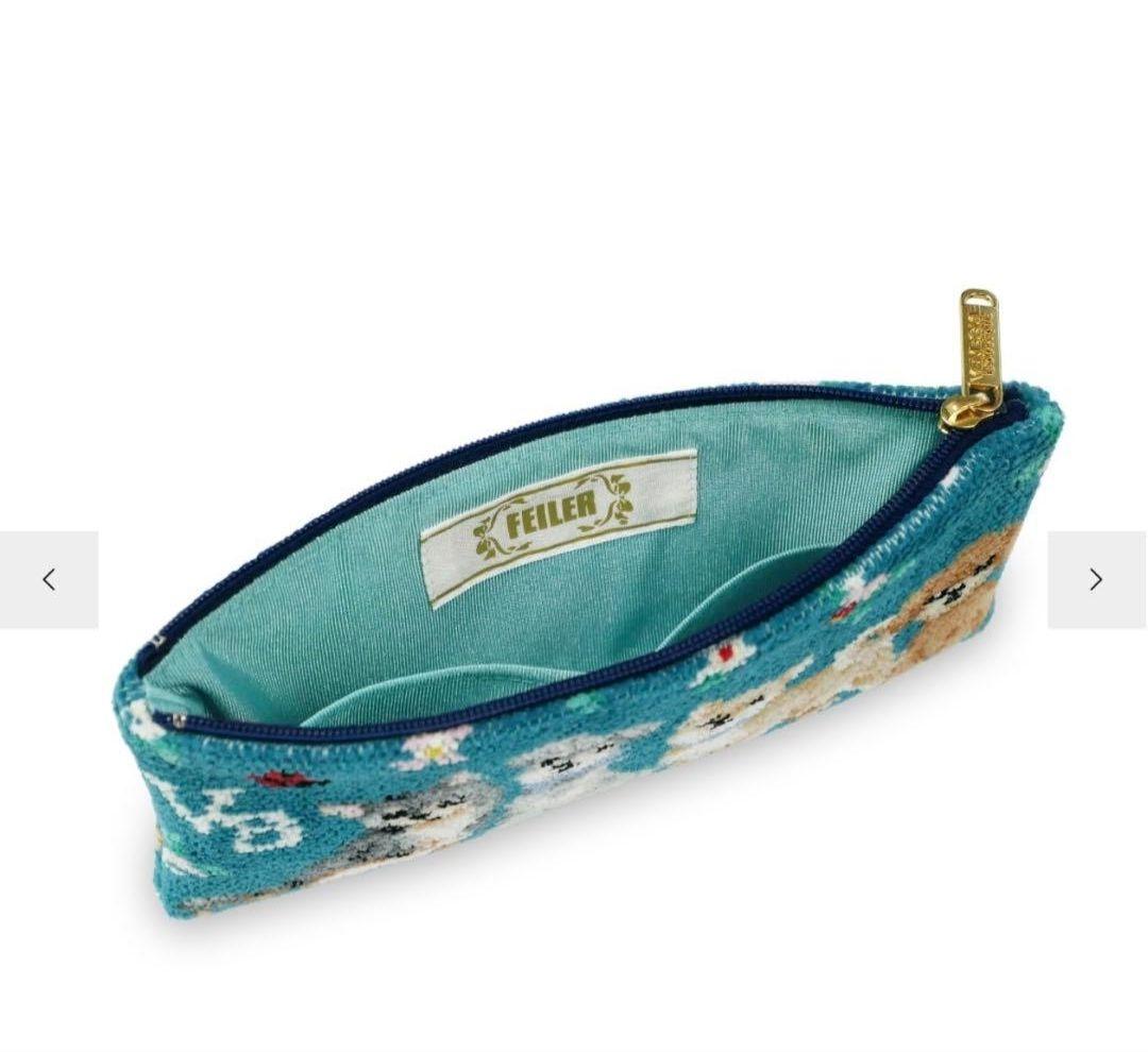 週末限定お値下げ！新品 フェイラー×ヴァンドーム青山 コラボポーチ 犬柄