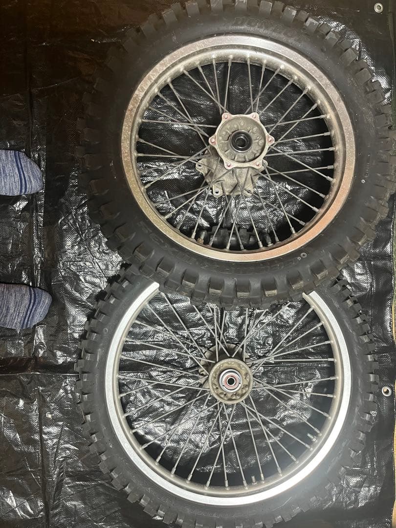 KLX250 ホイール前後セット タイヤ付き！