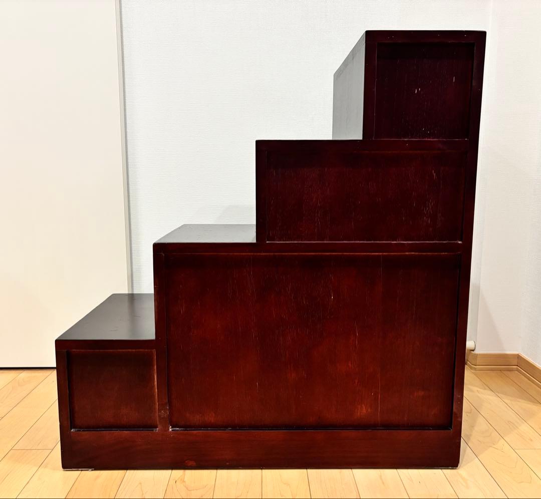 階段箪笥 インテリア 昭和レトロ 和箪笥 民芸調家具 アンティーク　①