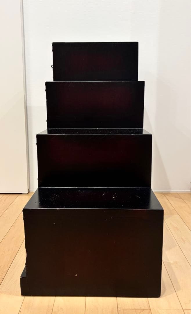 階段箪笥 インテリア 昭和レトロ 和箪笥 民芸調家具 アンティーク　①