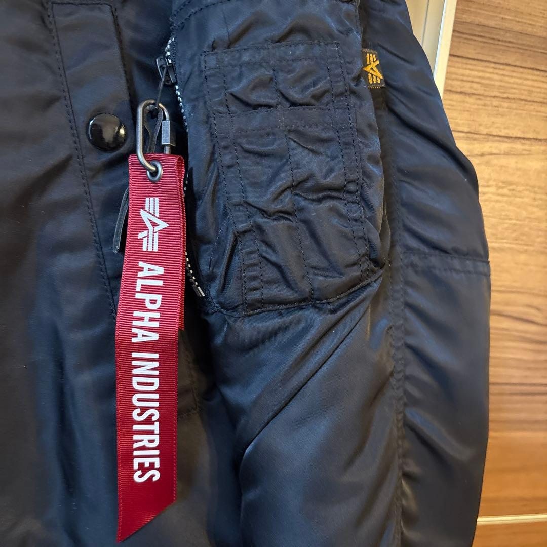 アルファインダストリーズ　N-3B（N）フライトジャケット赤タグリボン付Mサイズ