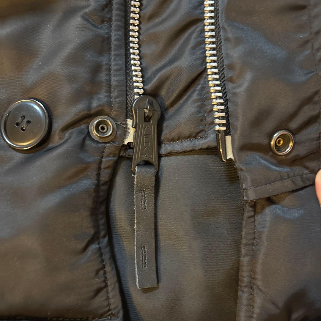 アルファインダストリーズ　N-3B（N）フライトジャケット赤タグリボン付Mサイズ