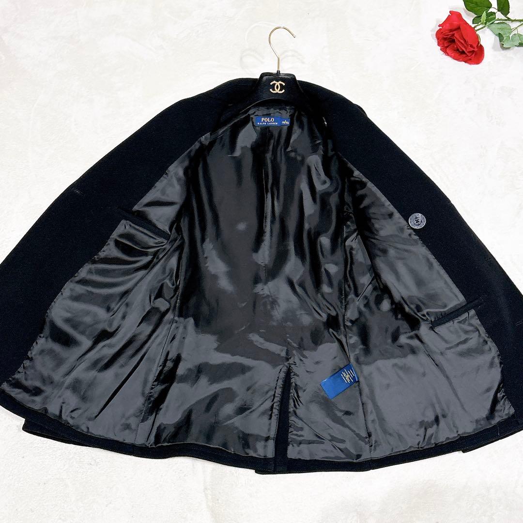 未使用✨　ポロラルフローレン　ピーコート　ウール　ブラック　S
