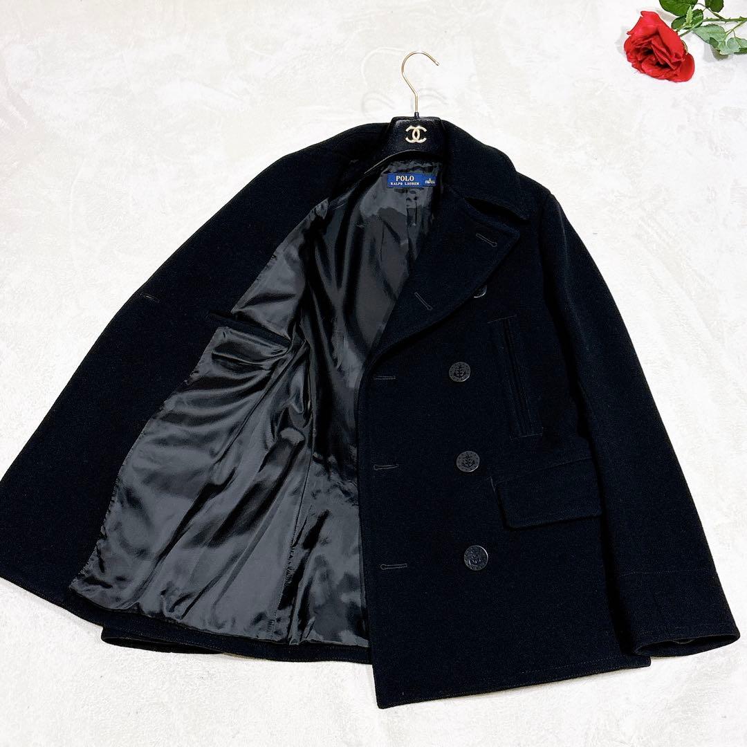 未使用✨　ポロラルフローレン　ピーコート　ウール　ブラック　S