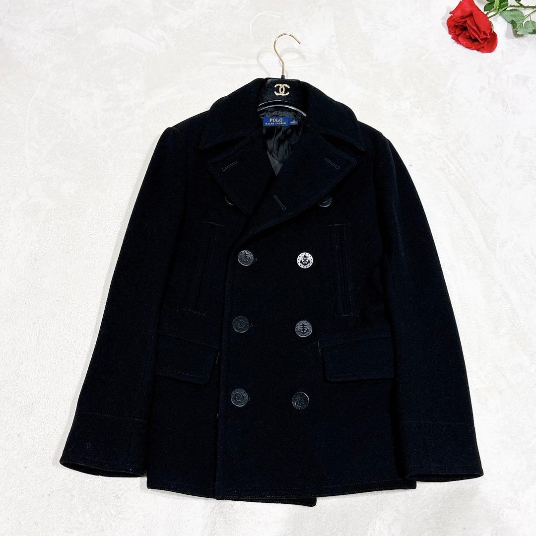 未使用✨　ポロラルフローレン　ピーコート　ウール　ブラック　S