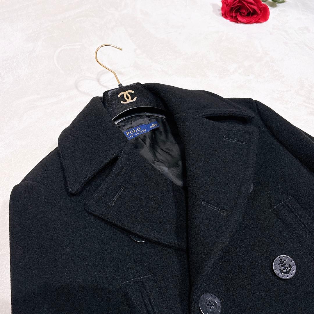 未使用✨　ポロラルフローレン　ピーコート　ウール　ブラック　S