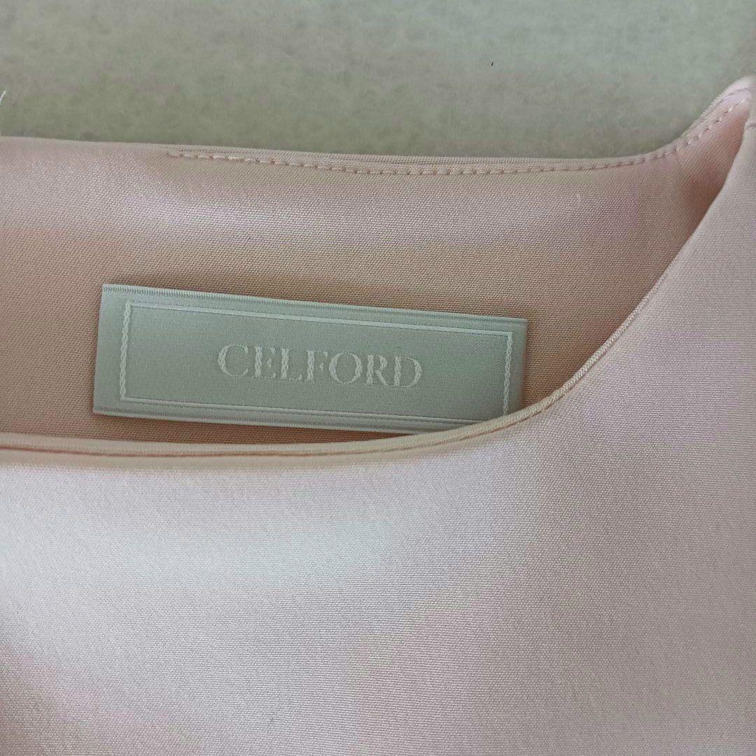 セルフォード フィット&フレアワンピース Aライン フォーマル ピンク