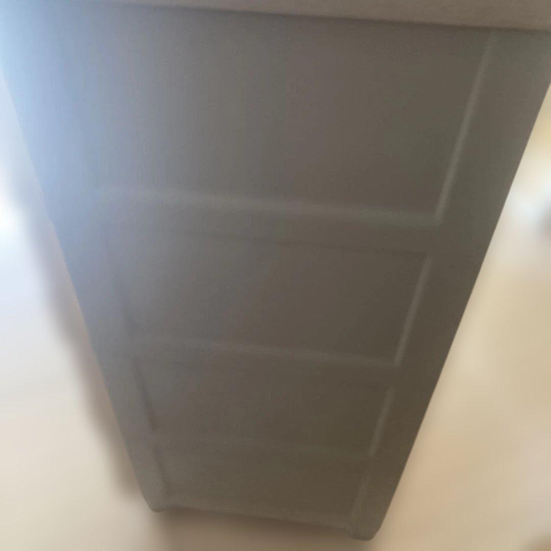 プラスチック 洋タンス 収納ケース 4段 木製天板 ホワイト