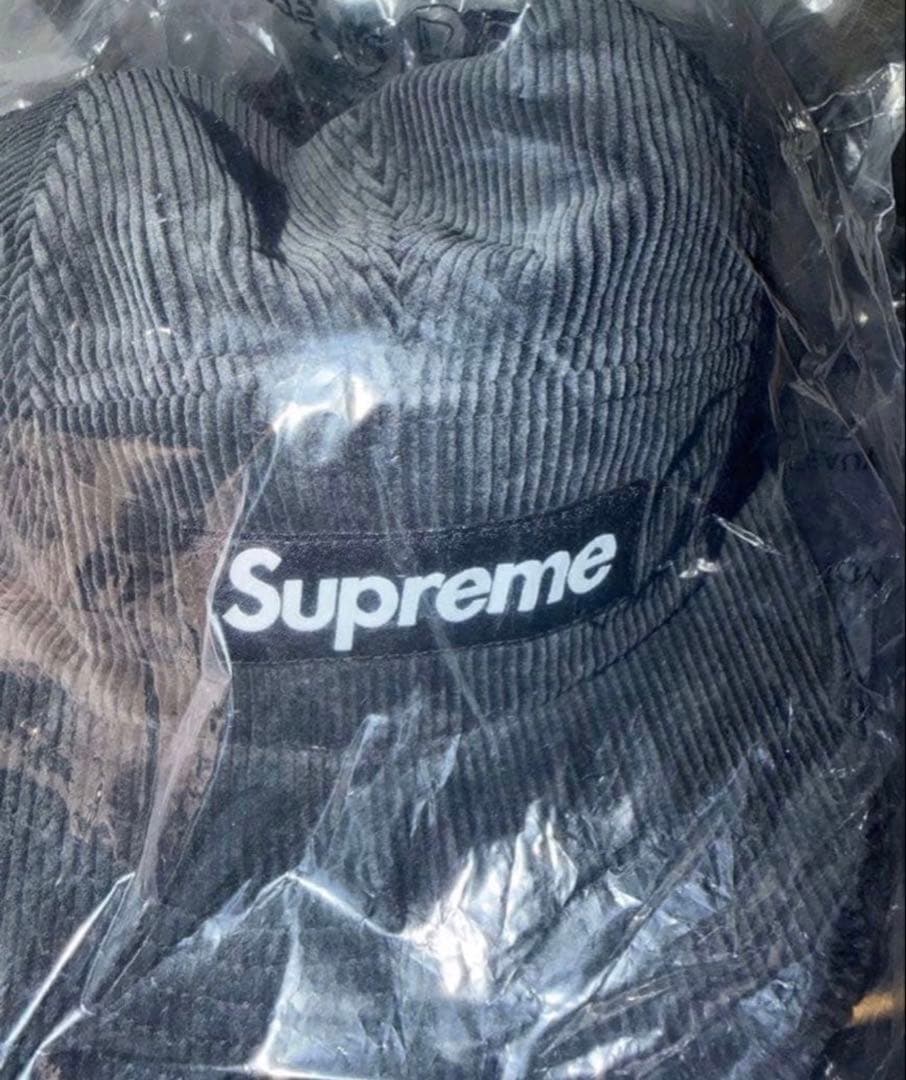 帽子 Supreme Corduroy Camp Cap \"Black\"