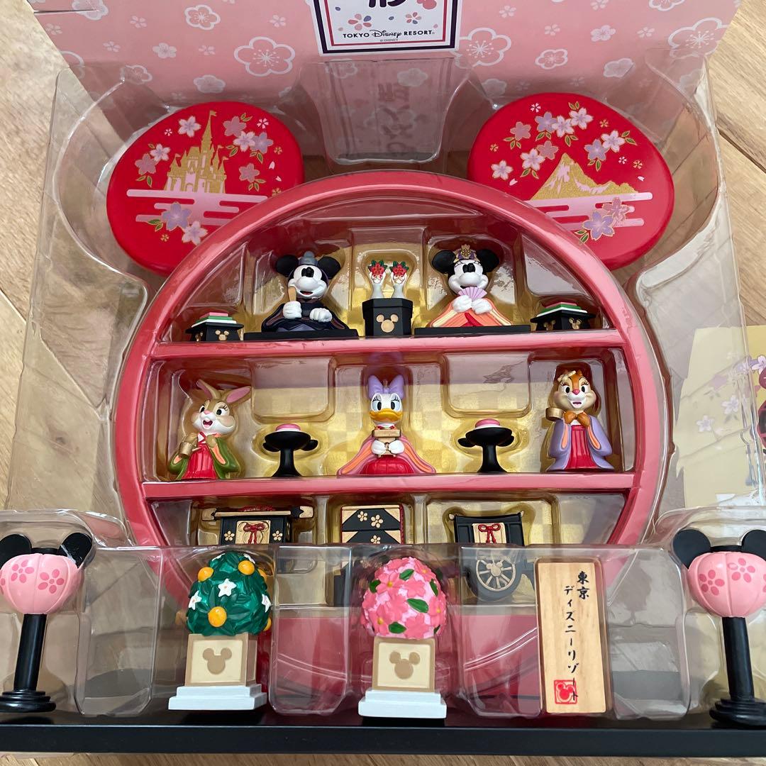 【レア】ディズニーリゾート　ひな人形　飾り棚付き　ディズニー　箱付き