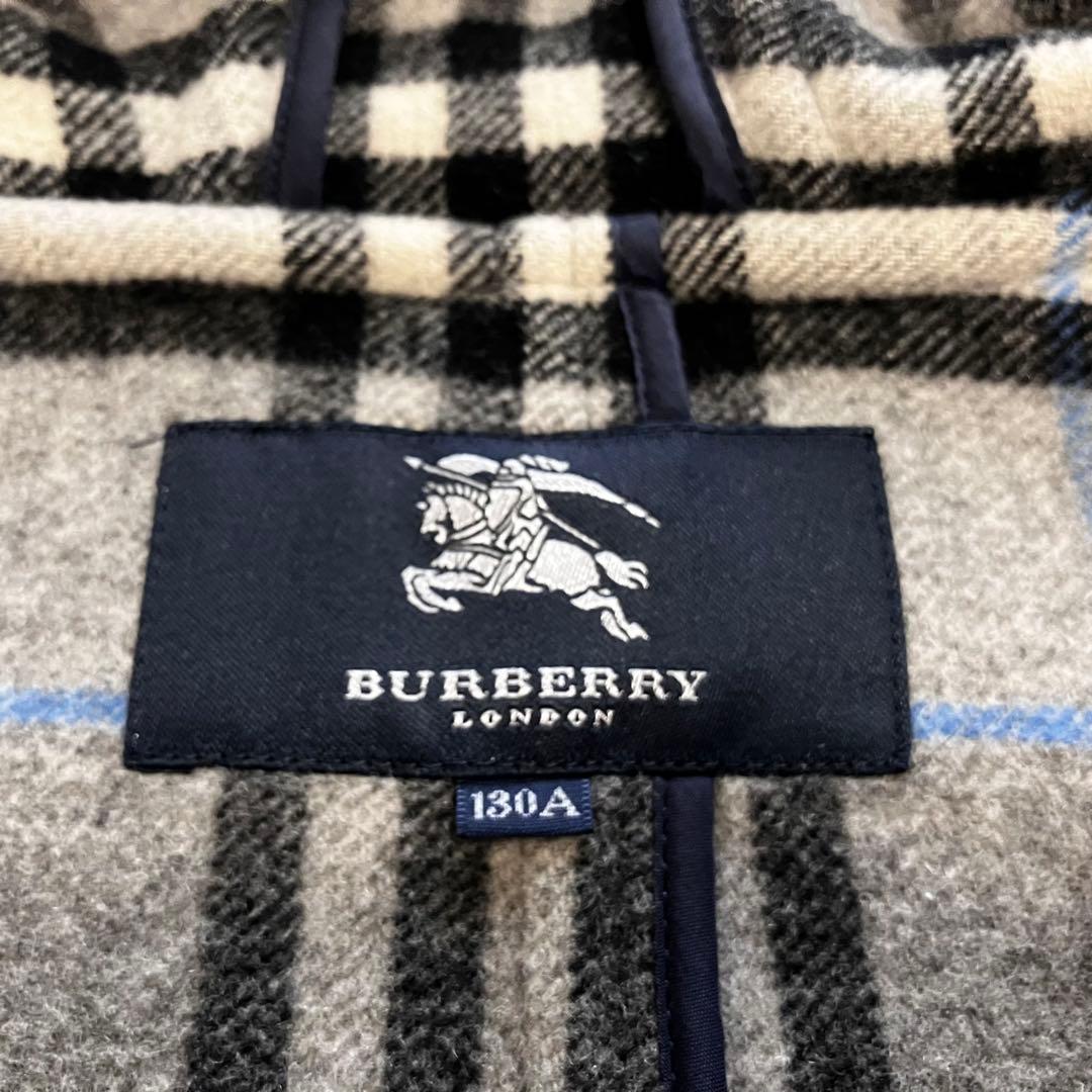 【バーバリー】BURBERRY ダッフルコート♡濃紺（130cm）
