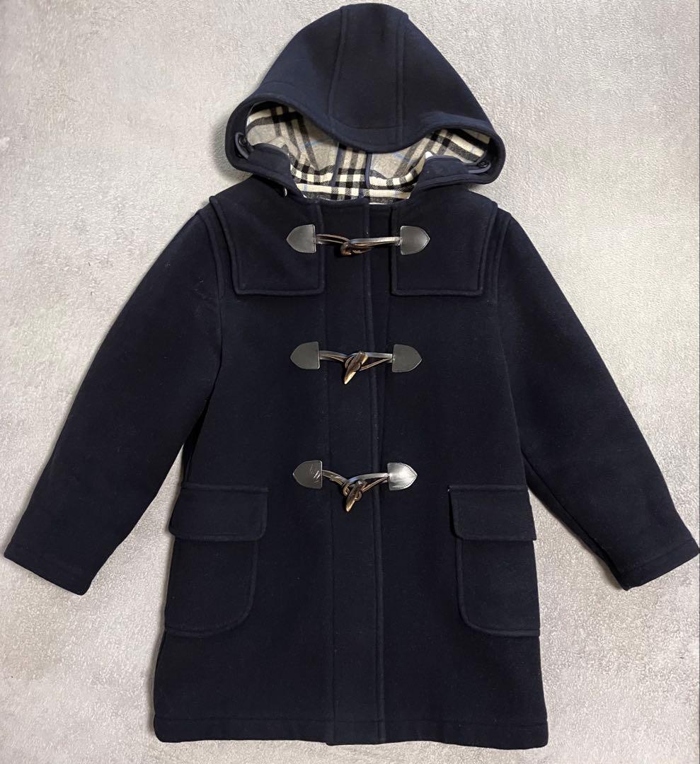 【バーバリー】BURBERRY ダッフルコート♡濃紺（130cm）