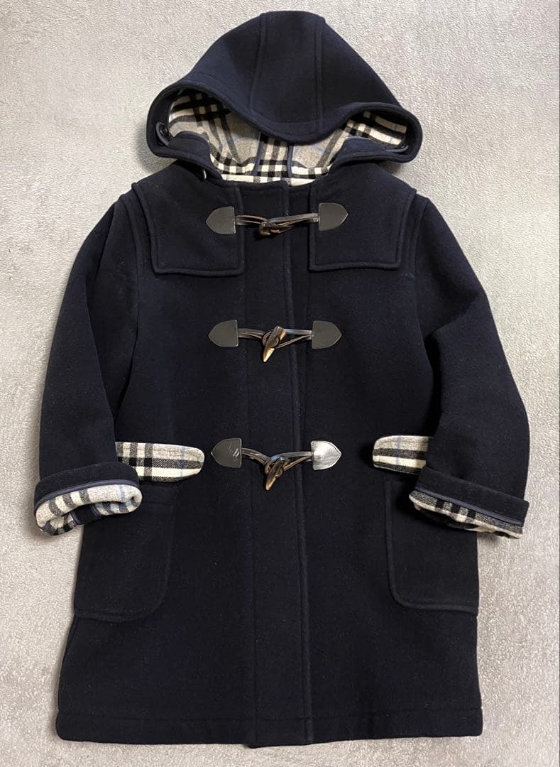 【バーバリー】BURBERRY ダッフルコート♡濃紺（130cm）